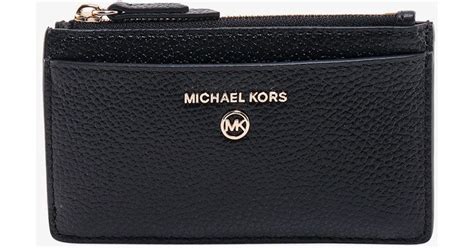 michael kors black credit card holder|Michael Kors card case holder.